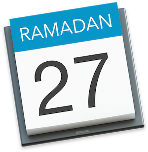 ramadan calendar icon blue